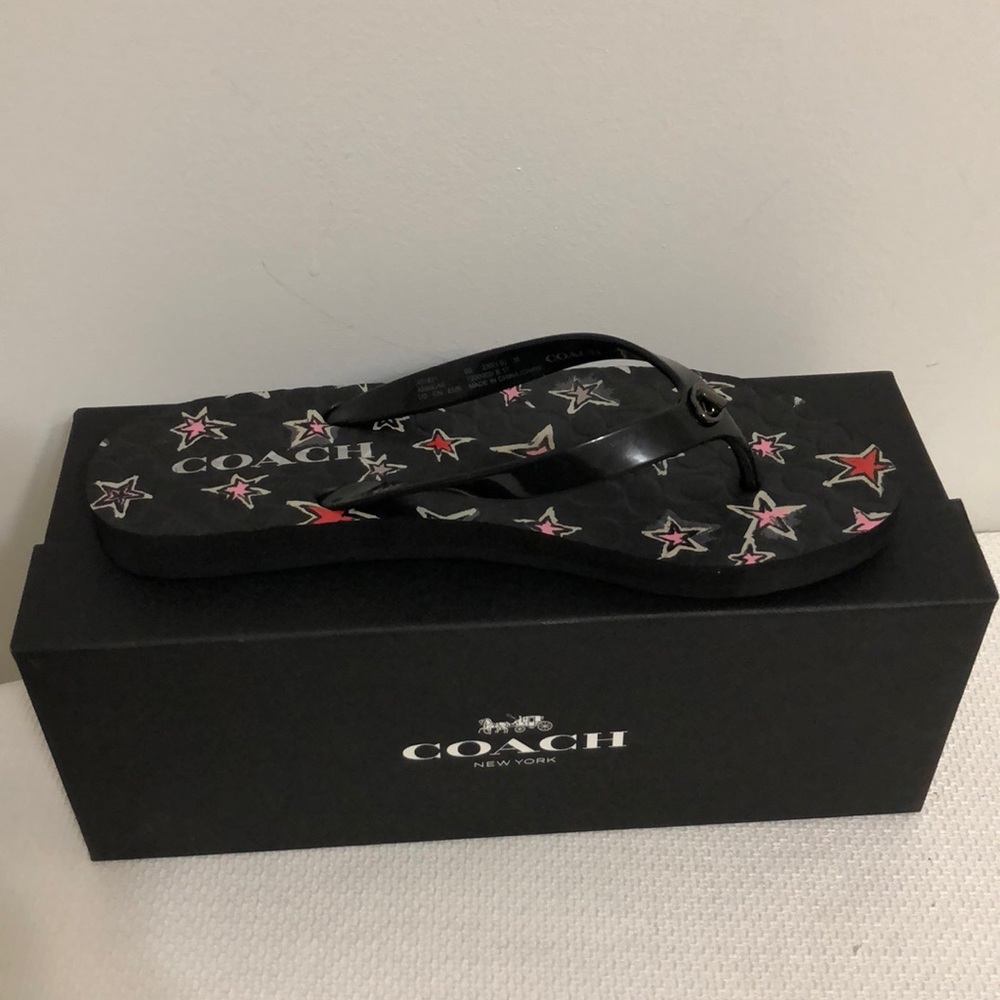 🌟New Authentic coach black stars sandals 🌟 - Picture 6 of 6